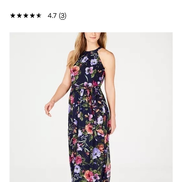 NWT Jessica Howard Floral Sleeveless Maxi Dress size 14 - Picture 2 of 12